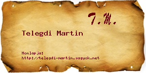 Telegdi Martin névjegykártya